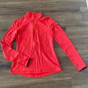 Nike quarter zip pullover. Size: Medium. Color: Red